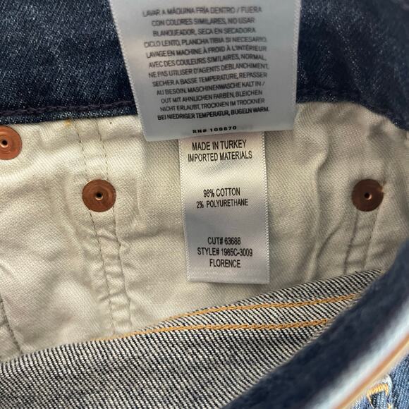 Citizens of Humanity Florence Wide Straight High Rise Jeans in Everdeen Size 33 - Picture 9 of 9